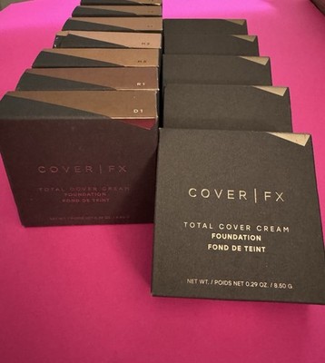 Cover FX Total Cover Cream Foundation READ DESC Color L3,T1,T3,T4,M3,M5,R1,R2
