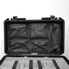 Pelican 1510 Case Square Lid Organizer Upgraded 5Pocket Thick Mesh