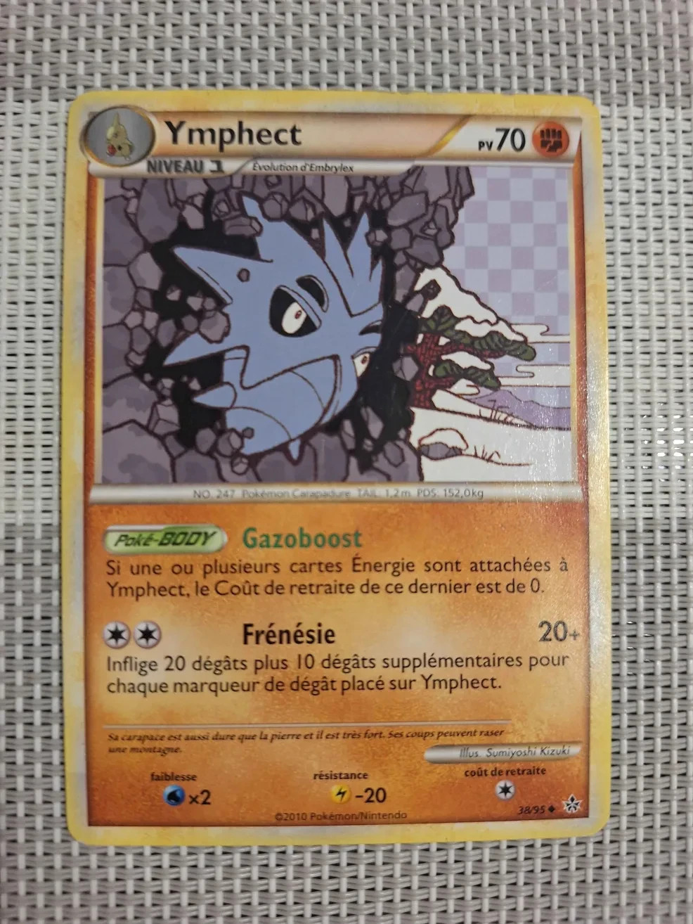 Pupitar / Ymphect – 38/95 – HS Unleashed – NM – Non-Holo – French Pokémon Card