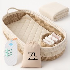 Moses Basket by , Moses Baskets for Newborn, Baby Changing Basket with Baby B...