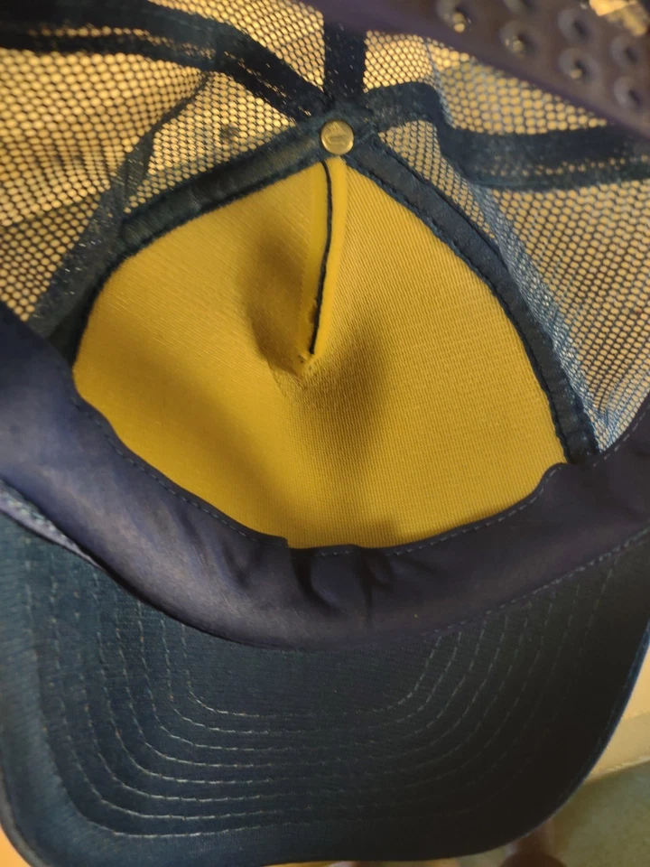 Gorra de camionero de malla Snapback mordaza vintage años 90 divertida sobre la colina cuerda Foto 3 de 4