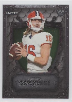 2021 Wild Card MATTE White - Green /40 Trevor Lawrence Rookie RC Shield 0ns7