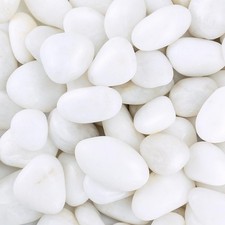 Pebbles for Indoor Plants, 2lbs White Pebbles 1-2 Inch Decorative River Rocks...
