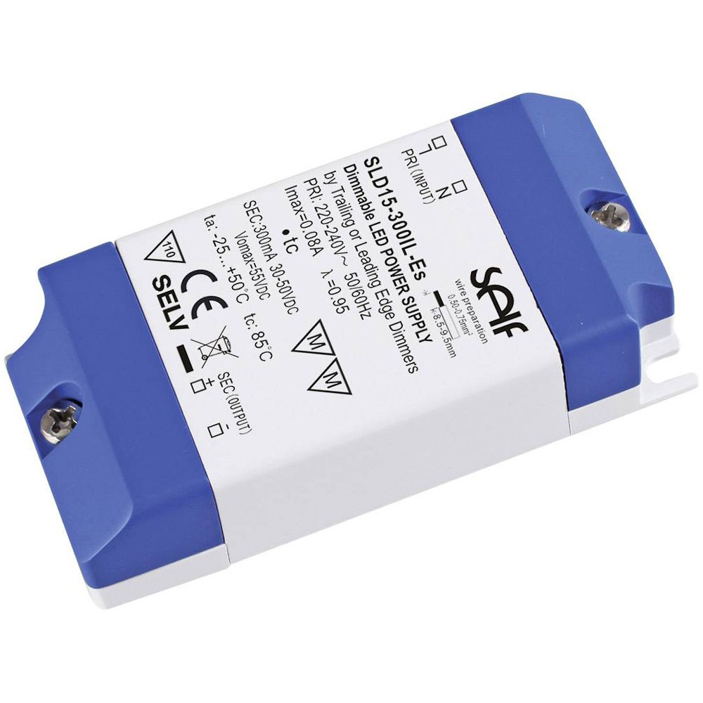 Self Electronics LED Driver, 15W, 500mA, 17-30V DC, Dimmable