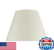 Aspen Creative 32009A Empire Lamp Shade - 7x13x9.5" Cream Spider