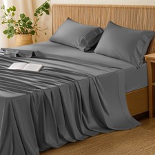 100 Cotton Sheets Set Queen Size, 600 Thread Count, 4 Piece Sets Bed Sheet D...