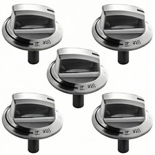 5Pack Cooktop Knobs For Frigidaire Cooktop FFGC3026SS FFGC3626SS FFGC3626SWC etc