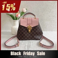 LOUIS VUITTON Damier Ebene Clapton Backpack Brown / pink canvas ebayAG Auth