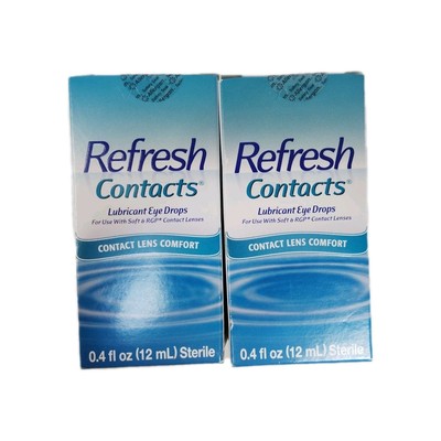 Refresh Contacts Lens Comfort Drops 12 ML- 2 Pack- 6/2026+