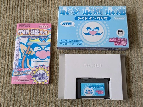 Made In Wario Ware Mega Microgames Japanese Gameboy Advance Complete US SELLER