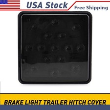 15LED Super Bright Smoked Lens Trailer Light Hitch Cover Tail Brake Fog Light