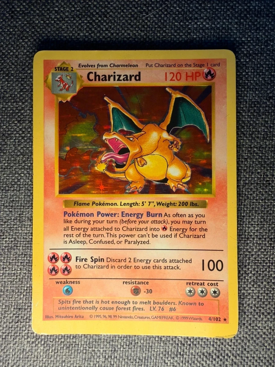 Shadowless Pokémon Charizard Individual Cards for sale - eBay