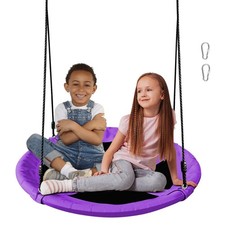 AB Saucer Swing for Kids - 40 Inch Outdoor Tree Swing with 660 lb Weight Capa...