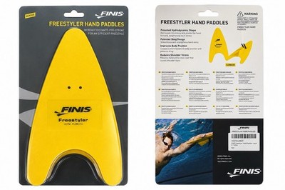 FINIS Freestyler Hand Paddles Senior Gelb Schwimmtraining Technikpaddles