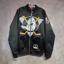 NWOT Mitchell & Ness Anaheim Ducks Teemu Selanne 8 Jersey Maxed Out Jacket Men L