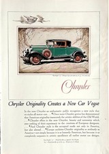 1928 Ad 9 34 X 14 Inches New 1929 Chrysler 75 Coupe With Rumble Seat 1928 Ad 9 34 X 14 Inches New 1929 Chrysler 75 Coupe With Rumble Seat