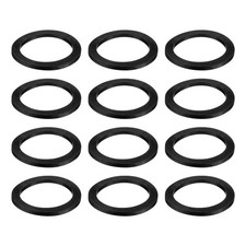 12Pcs Nitrile Rubber Flat Washer DN80 3 5/8" OD x 3" ID x 1/4" Thick Black