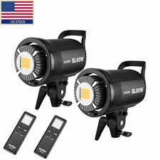 2X Godox SL-60W 5600K Studio Photography LED Video Light Lighting for DV Camera