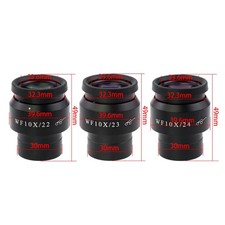 High Eye Point WF10X 22 23 24mm Wide Angle Stereo Microscope Eyepiece Adjustable