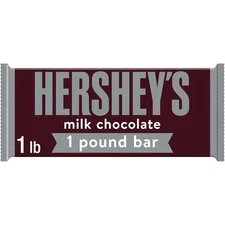 HERSHEY'S Milk Chocolate Candy Gift Bar, 1 lb