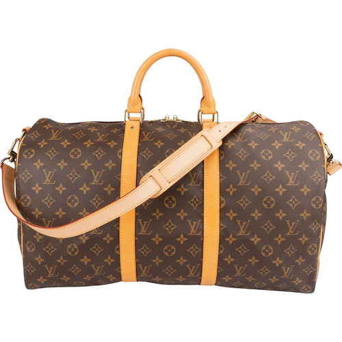 Louis Vuitton Monogram  Keepall 50 Bandoulière Travel Bag    Tasche