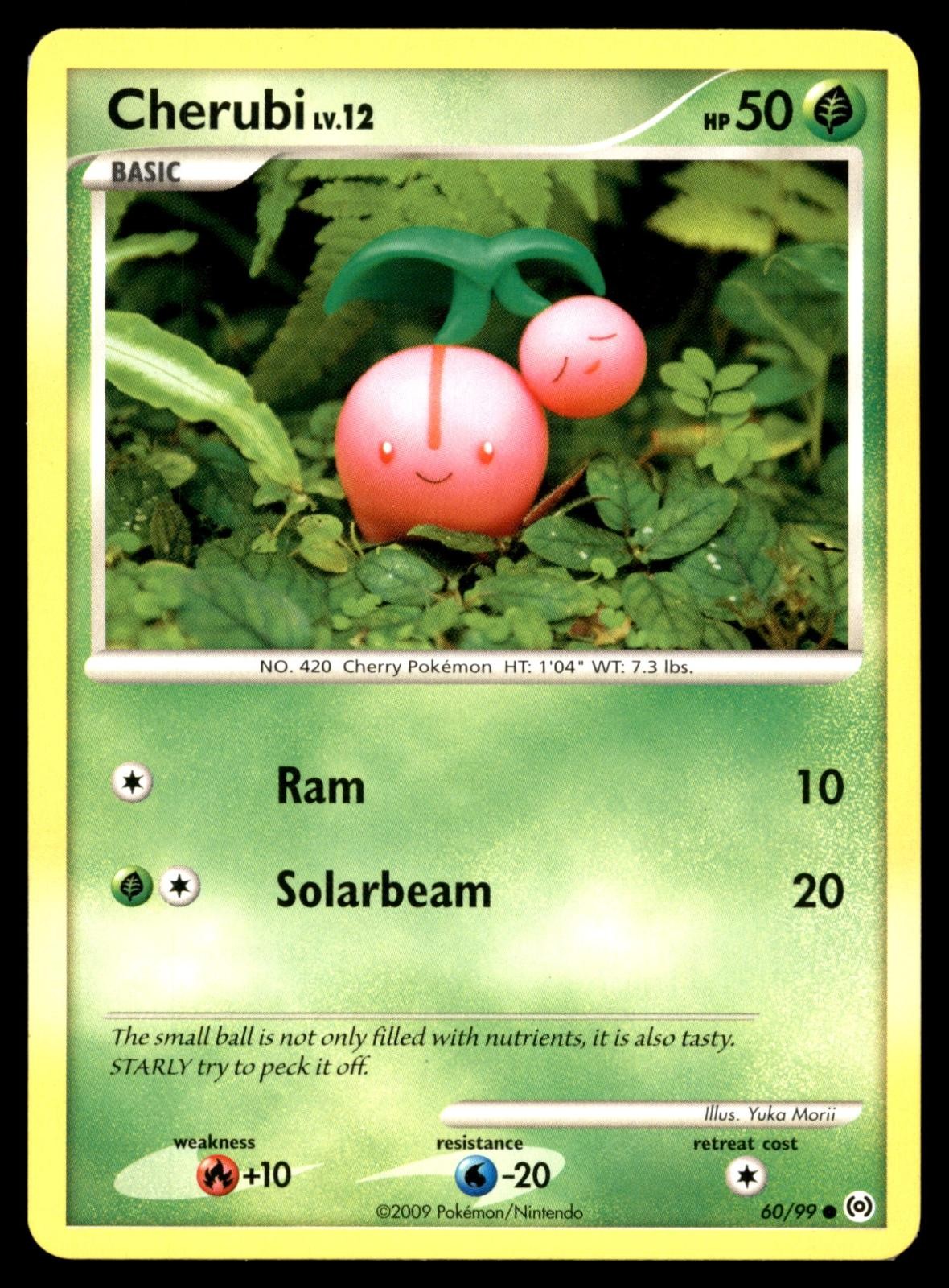 Cherubi 60/99 Common Arceus Pokemon Moderately Played