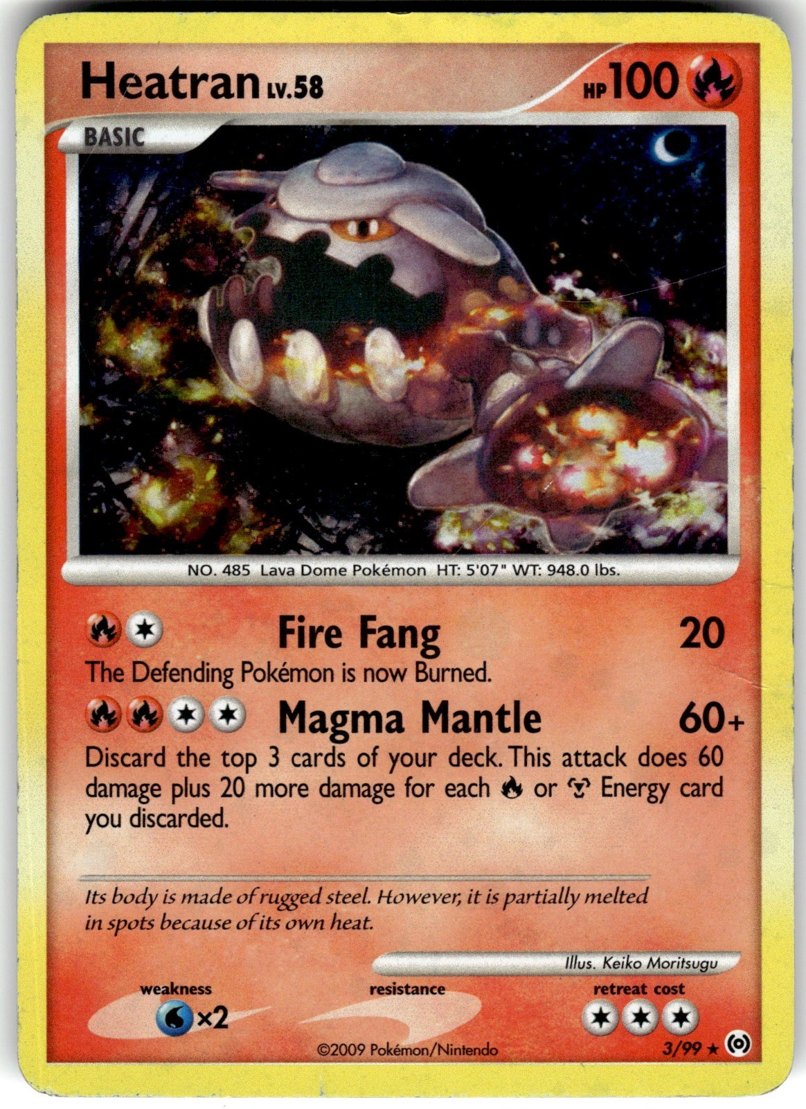 Heatran Arceus 3/99 2009