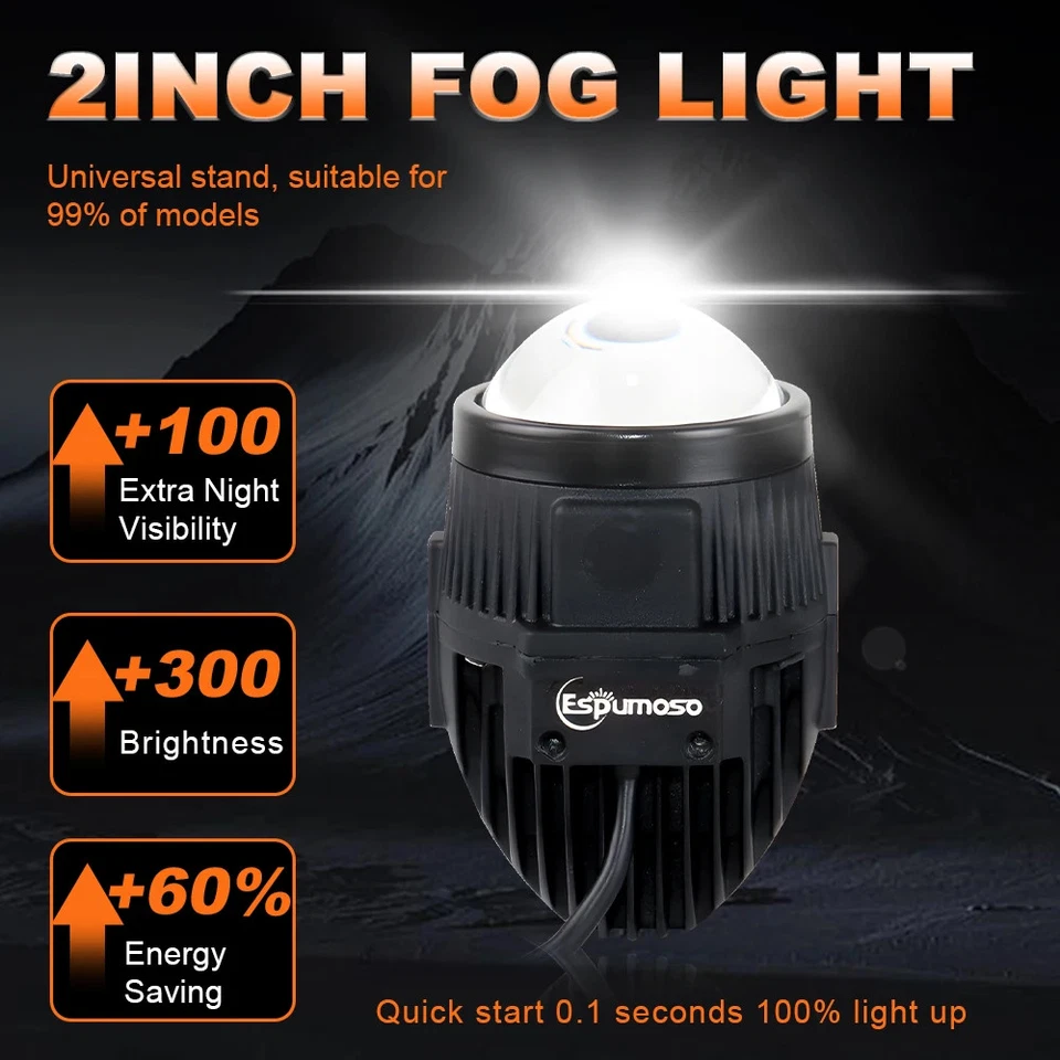 2 inch Bi-led Lens High Low Beam 100W 20000LM LED Projector Lenes For Headlight - Image 4 of 4