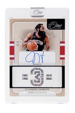 2024-25 panini one and one stats James Harden 3/3 1/1 scoring title