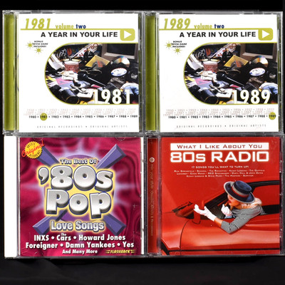 4 CD Lot Best of 80's Pop Love Songs A Year in Your Life 1981 1989 80s Radio VA