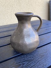 Piękny stary wazon, dzbanek, lity mosiądz, ciężki (1,416 kg), ręcznie robiony