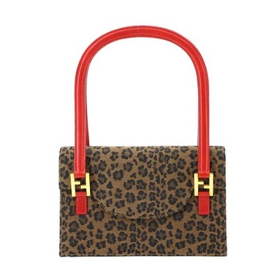 日本のヤシの木ページ　FENDI レオパード柄 赤　ハンドバッグ 日本のヤシの木様 専用ページ FENDI レオパード柄 赤 ハンドバッグ