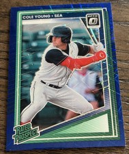 2025 Panini - Optic Rated Prospects Cole Young #152 Blue Velocity Prizm (RC)