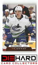 2020-21 Upper Deck #C239 Nils Hoglander UD Canvas Vancouver Canucks
