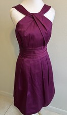 Y2K Plum Whimsygoth Dress Halter Pockets Dark Fairy Bridesmaid Wedding Guest 4