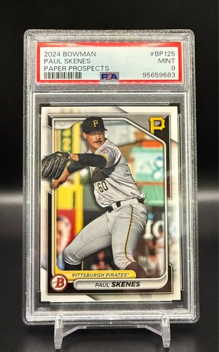 2024 Bowman PAUL SKENES (RC) Paper Prospects #BP125 - PIRATES - PSA 9