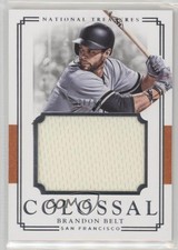 2017 Panini National Treasures Colossal Materials 31/99 Brandon Belt #CM-BR 3j2