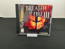 Breath of Fire III -Sony PlayStation 1 Disc And Cover Art No Registration (1998)