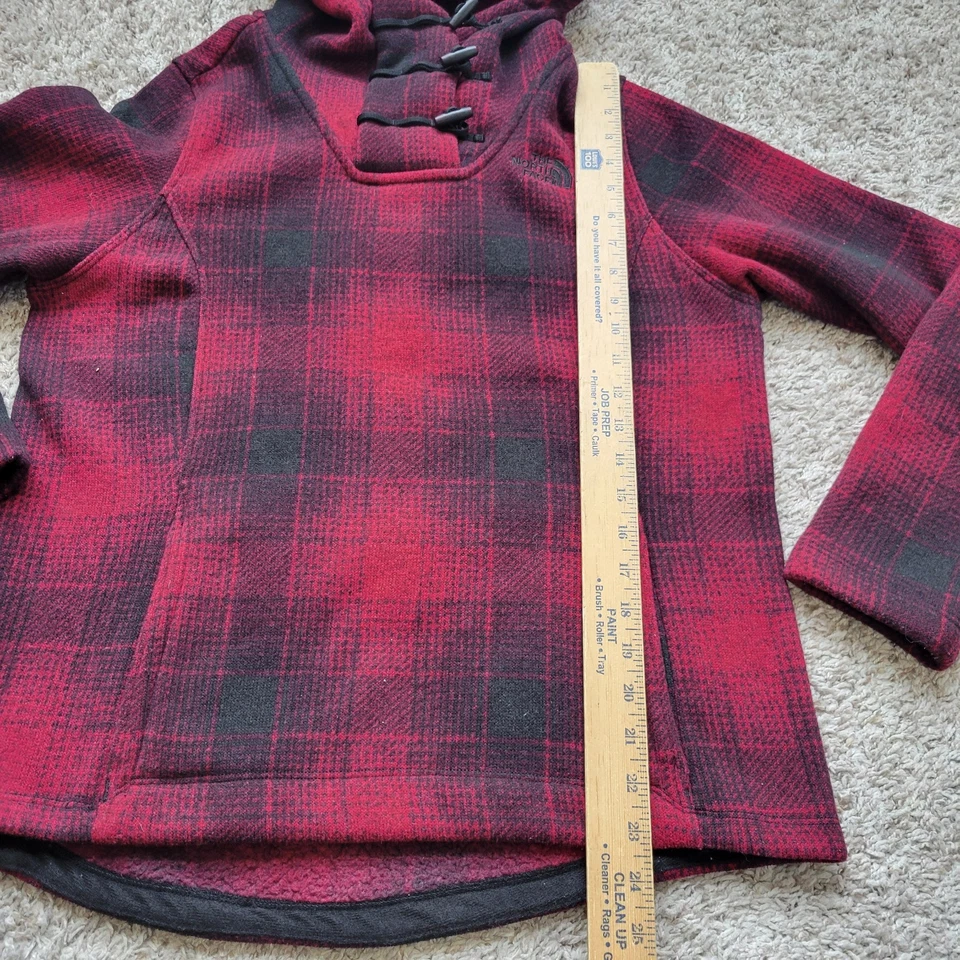 Sudadera con capucha The North Face Crescent para mujer mediana búfalo a cuadros botones de palanca Foto 3 de 4