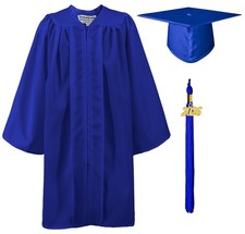 GraduationMall Matte Kindergarten Graduation Gown Cap Set with 2026 Tassel 27