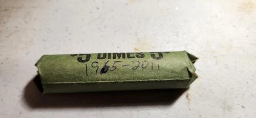 1965-2011 $5 ROLL OF PROOF ROOSEVELT DIMES/NOT SILVER--VERY NICE-Free Shipping!