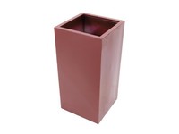 INNA-Glas Pflanzgefäß Meo, Rot, 100X50X50Cm