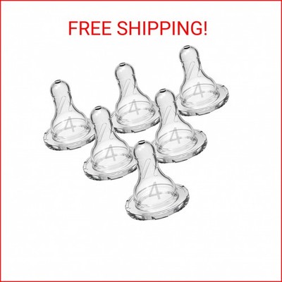 Dr. Brown s Natural Flow Level 4 Narrow Baby Bottle Silicone Nipple, Fast Flow,