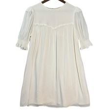 Reformation Conrad Babydoll Dress 4 Ivory Puff Sleeve Bridal Kentucky Derby