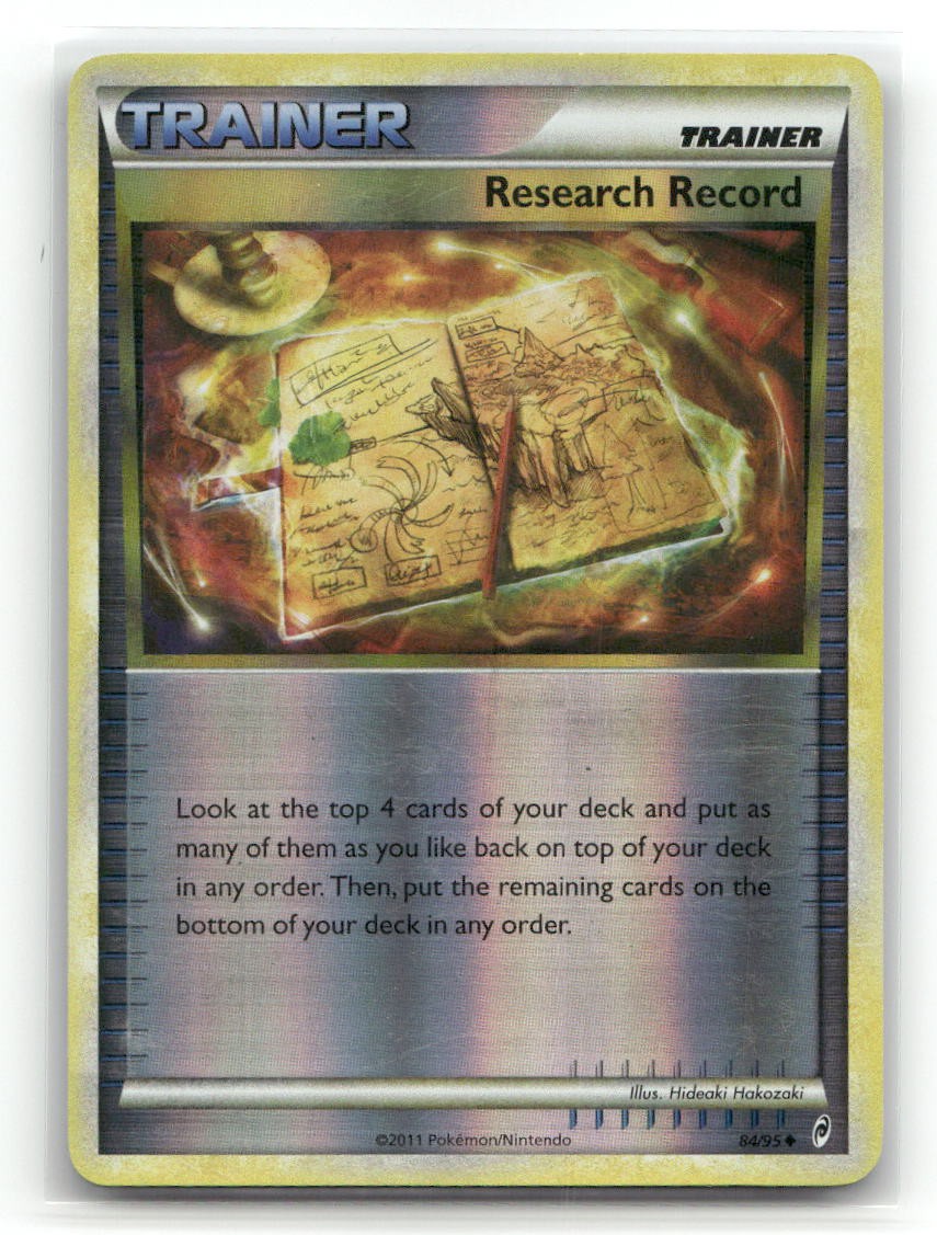 Research Record 84/95 Uncommon Call of Legends Pokemon Reverse Holo LP