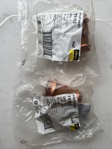 2 Each Viega ProPress 78162 Copper Reducer 1-1/2" to 1-1/4"