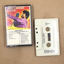 JAMES BROWN Cassette Tape Funk Soul LIVE AND LOWDOWN APOLLO SOLID SMOKE RECORDS