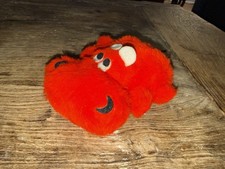 Vintage 1970s Dakin Pillow Pets Dardanelle hippo stuffed animal Red