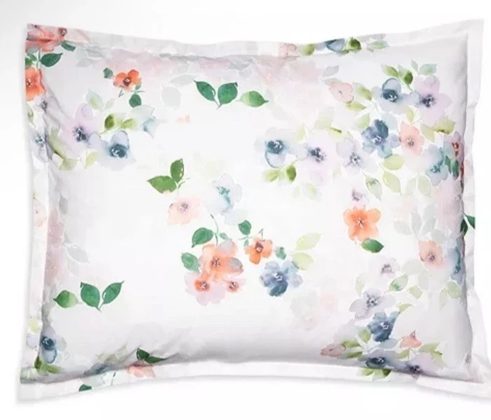 Sferra Primavera Cadete Estándar Falso Floral Algodón Estampado Percal Nuevo Foto 2 de 4