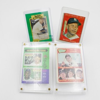 Vintage Mickey Mantle New York Yankees Baseball Cards Lot of 4 #X1219